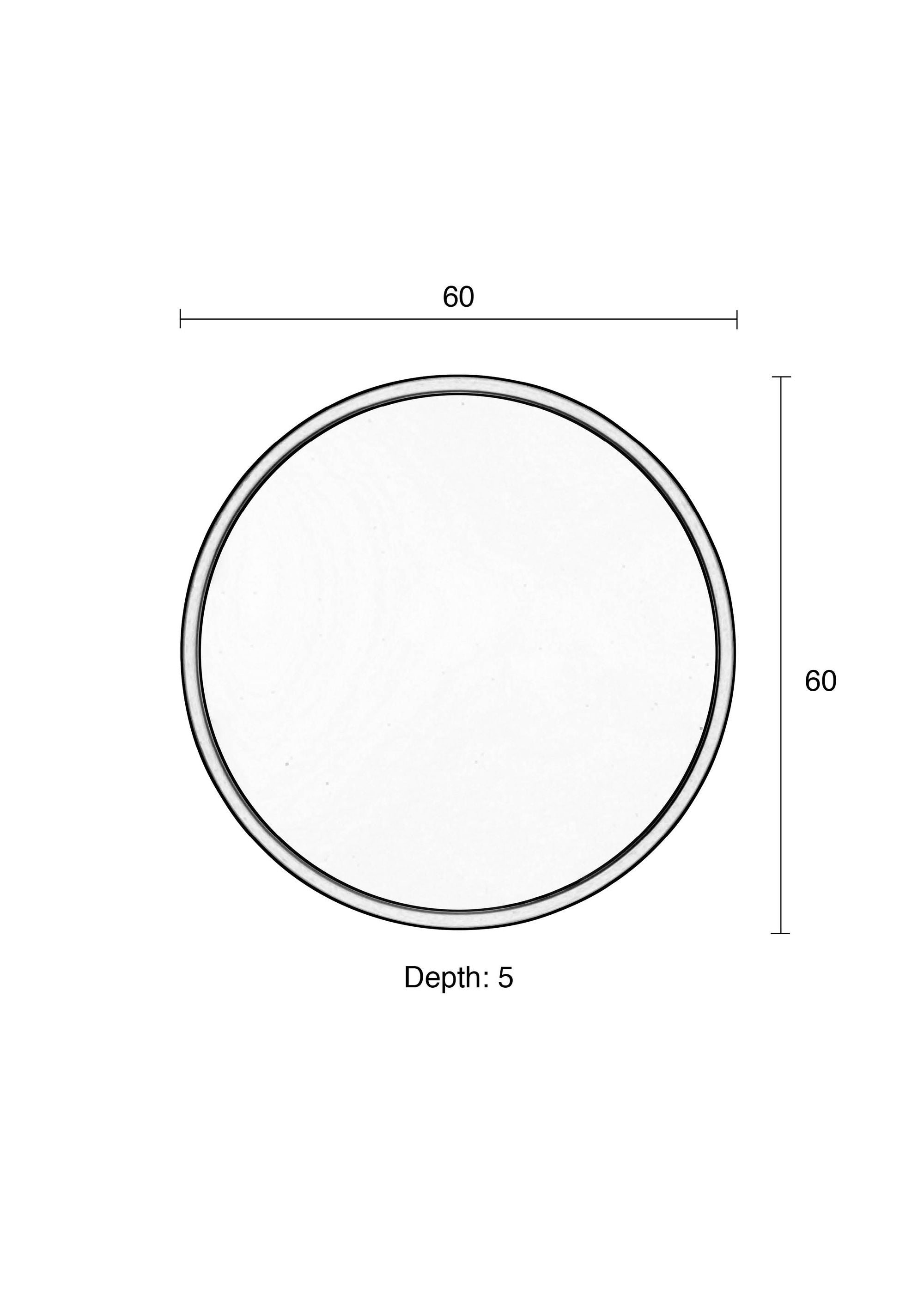 Zuiver Bandit Copper Round Wall Mirror